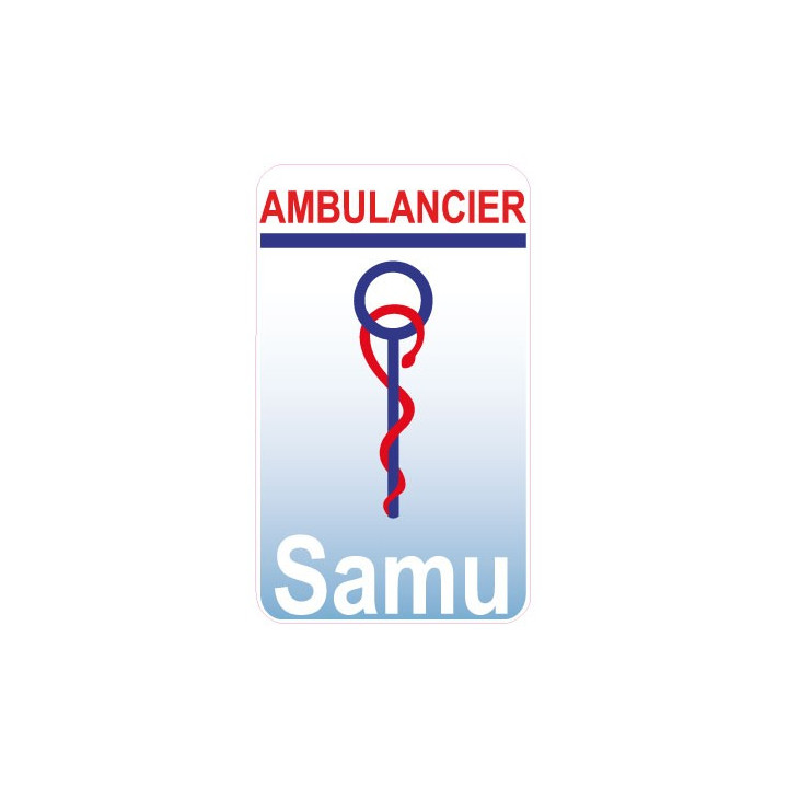 Caduceo de Cuidado de la salud del Ayudante de la etiqueta engomada de la etiqueta engomada