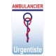 Caducée Urgentiste Ambulancier sans date sticker autocollant