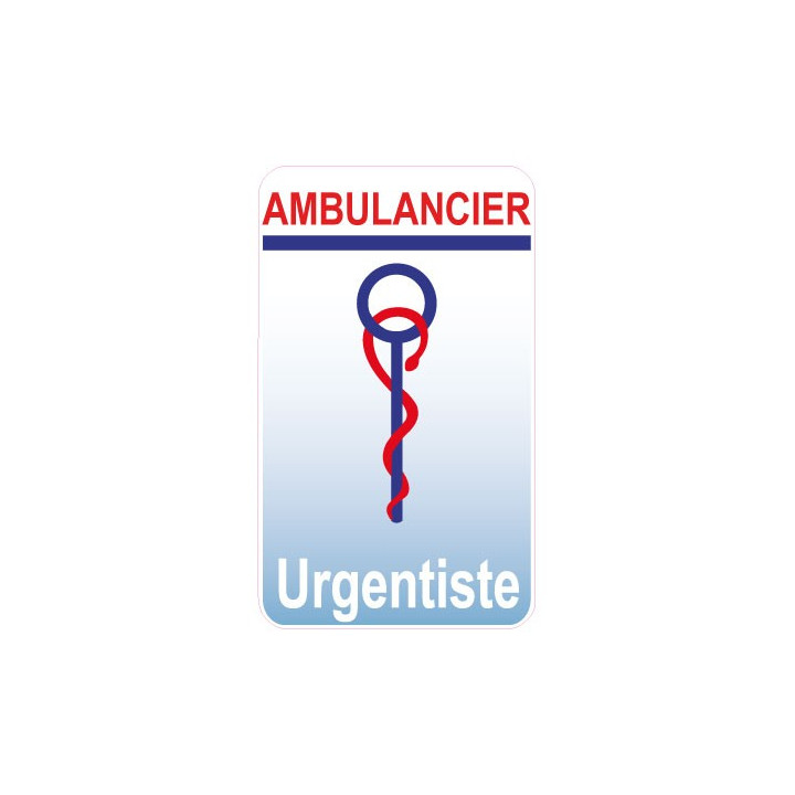 Caduceo de Cuidado de la salud del Ayudante de la etiqueta engomada de la etiqueta engomada