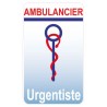 Caduceo de Cuidado de la salud del Ayudante de la etiqueta engomada de la etiqueta engomada