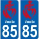 64 Pau-logo aufkleber plakette ez stadt
