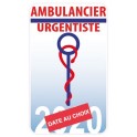 Caducée Urgentiste Ambulancier date au choix sticker autocollant logo 2