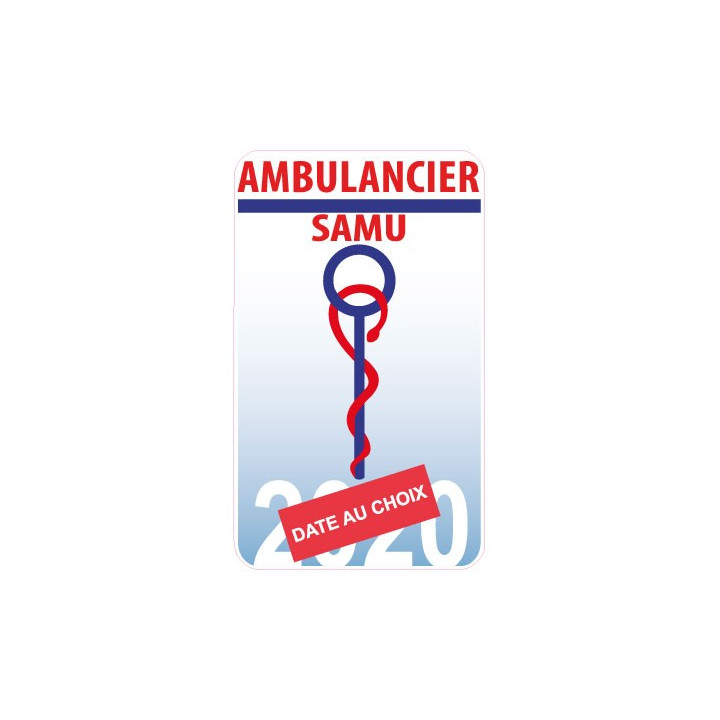 Caduceo de Cuidado de la salud del Ayudante de la etiqueta engomada de la etiqueta engomada