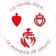 La Vendée, elle a...le monopole dé coeurs autocollant adhésif sticker logo 33