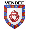 Vendée écusson blason sticker blason écusson autocollant adhésif logo 735