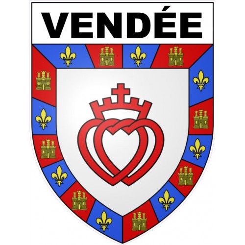 Vendée écusson blason sticker blason écusson autocollant adhésif logo 735