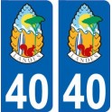 64 Pau placa etiqueta de registro de la ciudad