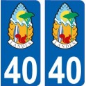 64 Pau sticker plate registration city