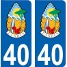 64 Pau adesivo piastra di registrazione city