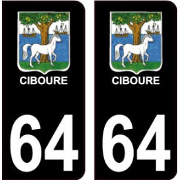 64 Pau-aufkleber plakette ez stadt
