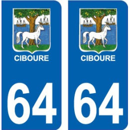 64 Pau-aufkleber plakette ez stadt