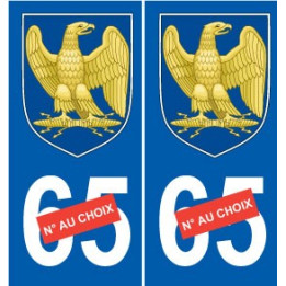Napoléon 1er I sticker numéro au choix autocollant plaque auto logo 2