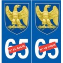 Napoléon 1er I sticker numéro au choix autocollant plaque auto logo 2