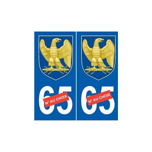 Napoléon 1er I sticker numéro au choix autocollant plaque auto logo 2