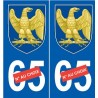 Napoléon 1er I sticker numéro au choix autocollant plaque auto logo 2