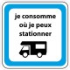 Je consomme où je peux stationner camping car autocollant adhésif sticker logo 743