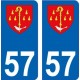 64 Pau sticker plate registration city