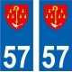 64 Pau-aufkleber plakette ez stadt