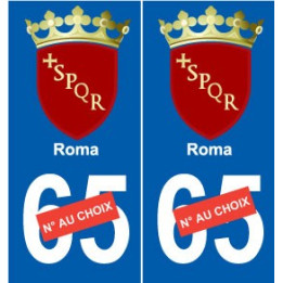  Roma province Italie sticker numéro au choix autocollant plaque auto