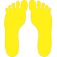 Empreintes de pieds autocollant sticker logo 43