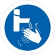 Higiène lavez vous les mains autocollant adhésif sticker logo 233