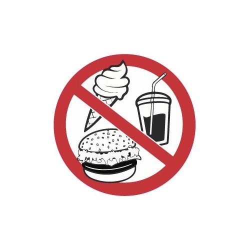 Ne pas manger autocollant adhésif sticker logo 43