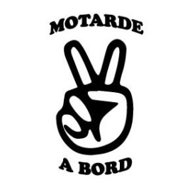Autocollant Motarde à Bord sticker