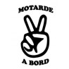 Autocollant Motarde à Bord  moto sticker couleur