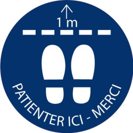 Patienter ici merci autocollant adhésif sticker logo 31