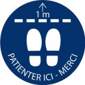 Patienter ici merci autocollant adhésif sticker logo 31