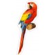 Perroquets Parrot autocollant adhésif sticker logo 2