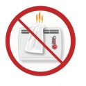 Radiateurs électroniques autocollant adhésif sticker logo 62