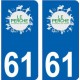 64 Pau-logo aufkleber plakette ez stadt