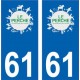 64 Pau-logo aufkleber plakette ez stadt