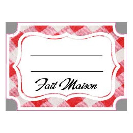 Etiquette fait maison lot de 96 autocollant adhésif sticker