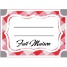 Etiquette fait maison bocaux confiture lot de 96 autocollants adhésif sticker