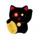 Maneki neko chat japonais autocollant adhésif sticker logo 32