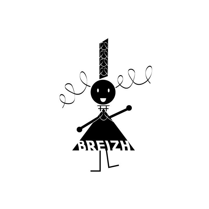 Dame de Breizh autocollant sticker logo 34
