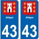 64 Pau-aufkleber plakette ez stadt