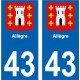 64 Pau-aufkleber plakette ez stadt