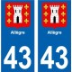 64 Pau sticker plate registration city