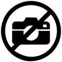 Appareil photo interdit autocollant adhésif sticker logo 46