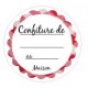 étiquette pour confiture en rond lot 8 autocollant adhésif sticker logo 53