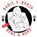 Babic E-Barzh Bébé à Bord Bretagne Breizh autocollant adhésif sticker logo 921