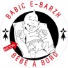 Babic E-Barzh Bébé à Bord autocollant adhésif sticker logo 921