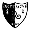 Blason Bretagne triskele sticker blason écusson autocollant adhésif logo 351