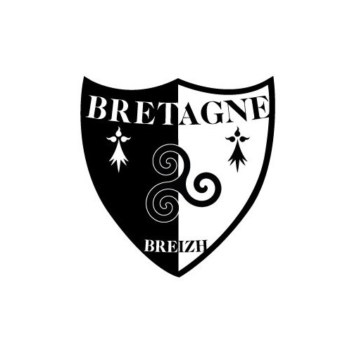 Blason Bretagne triskele sticker blason écusson autocollant adhésif logo 351