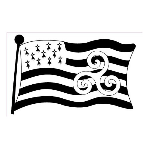 Bretagne triskele drapeau autocollant adhésif sticker logo 54