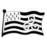 Bretagne triskele drapeau autocollant adhésif sticker logo 54