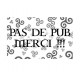 Pas de Pub Merci Bretagne triskele autocollant adhésif sticker logo 12